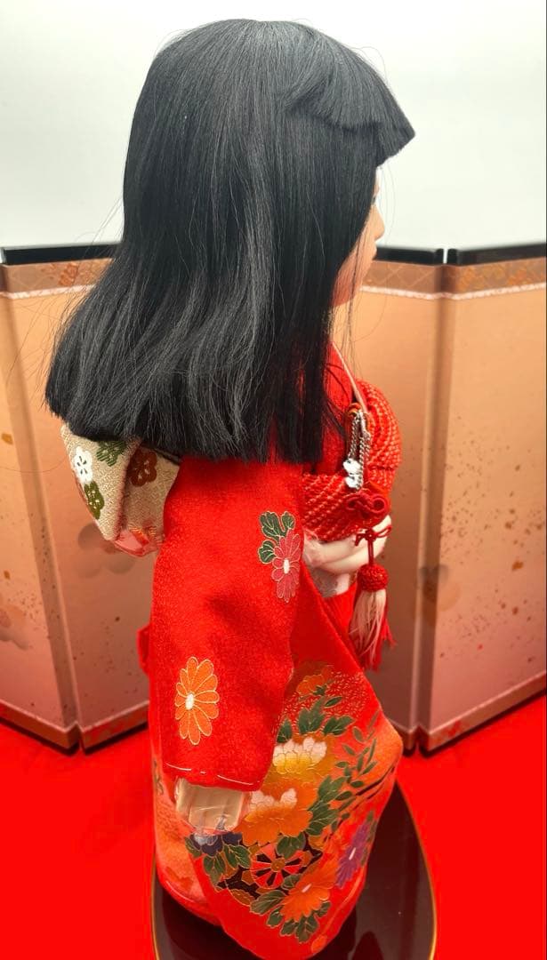 市松人形②⭐️未使用　松寿作　正絹本仕立　定価73000円　高級品