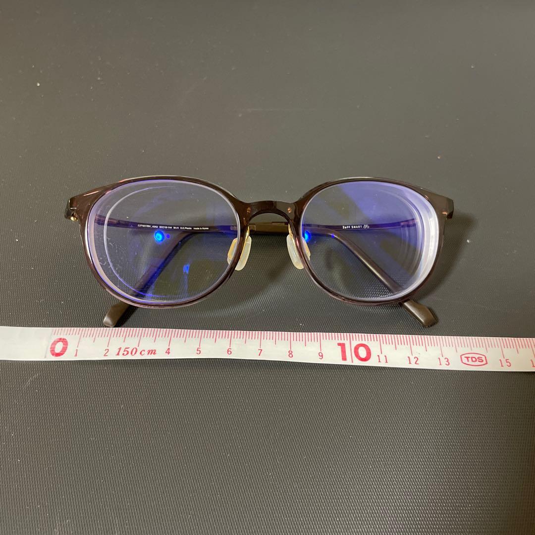 Zoff smartシリーズ　紫外線カット　ブルーライトカット　度入りメガネ