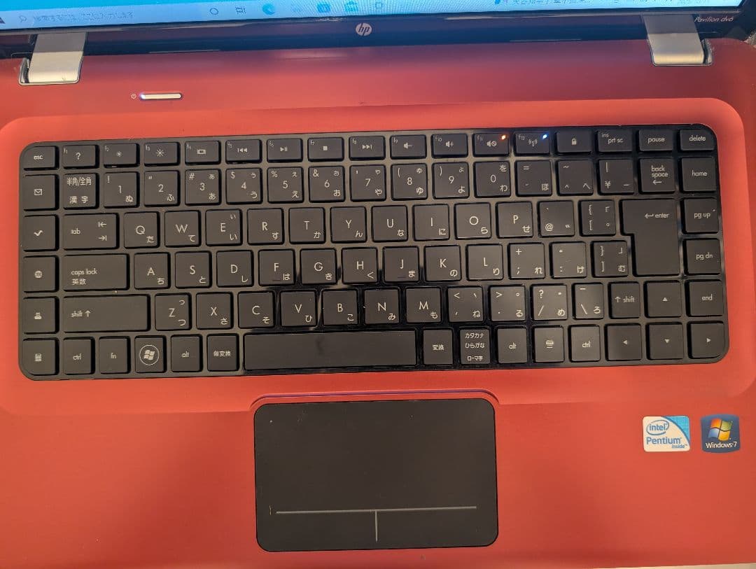 HPノートPC レッド Pavilion dv6