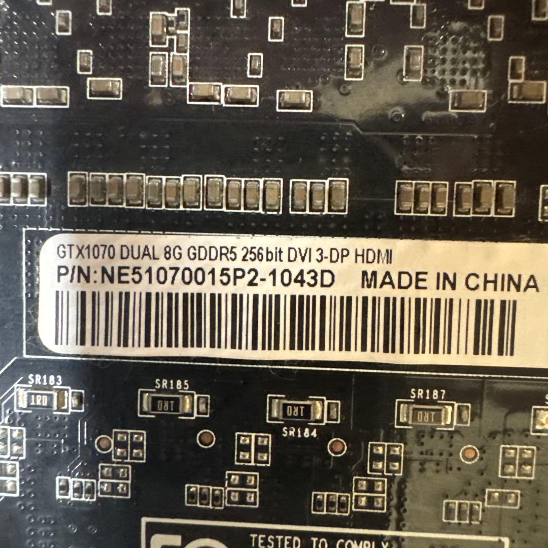 GTX 1060 3GB GTX 1070 8GB ジャンク品