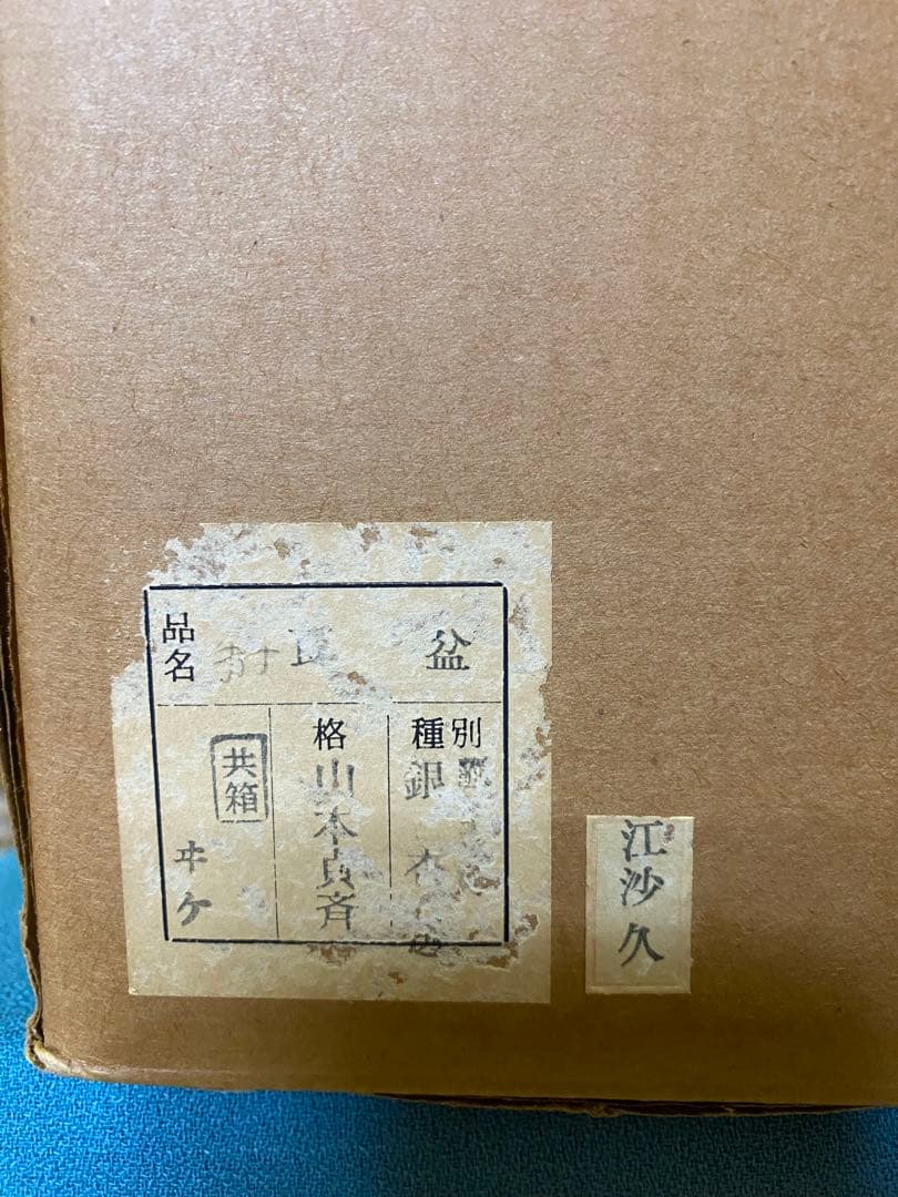茶道具/莨盆 銀杏透 手付煙草盆 山本貞斎 造 鵬雲斎好 煙菅2本付