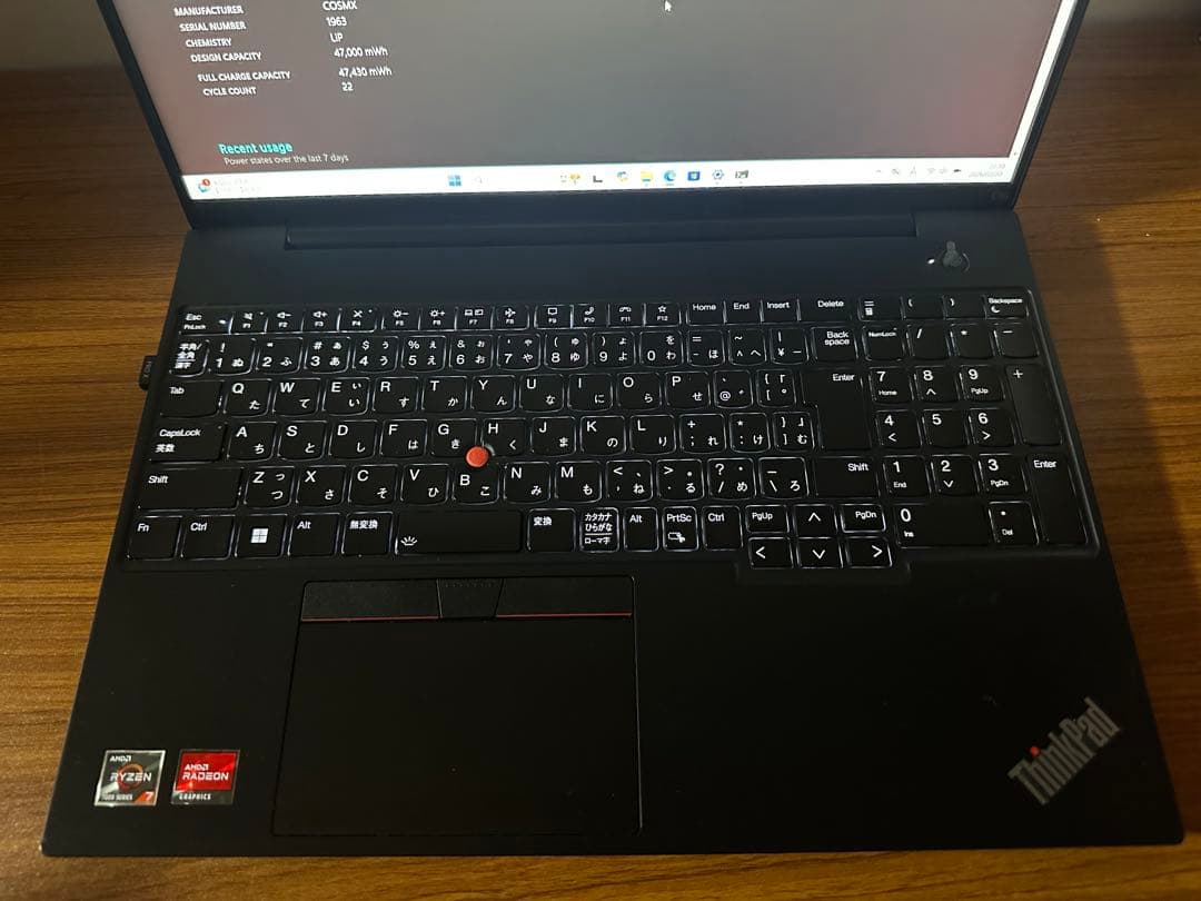 Windowsノート本体 ThinkPad E16 Gen 1 Ryzen 7 7730 16/256
