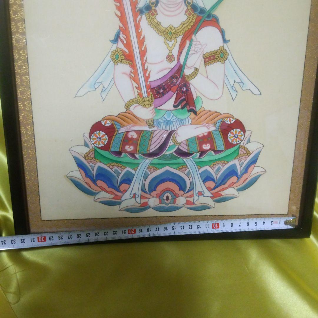 観音菩薩の仏教画（フレーム付き）