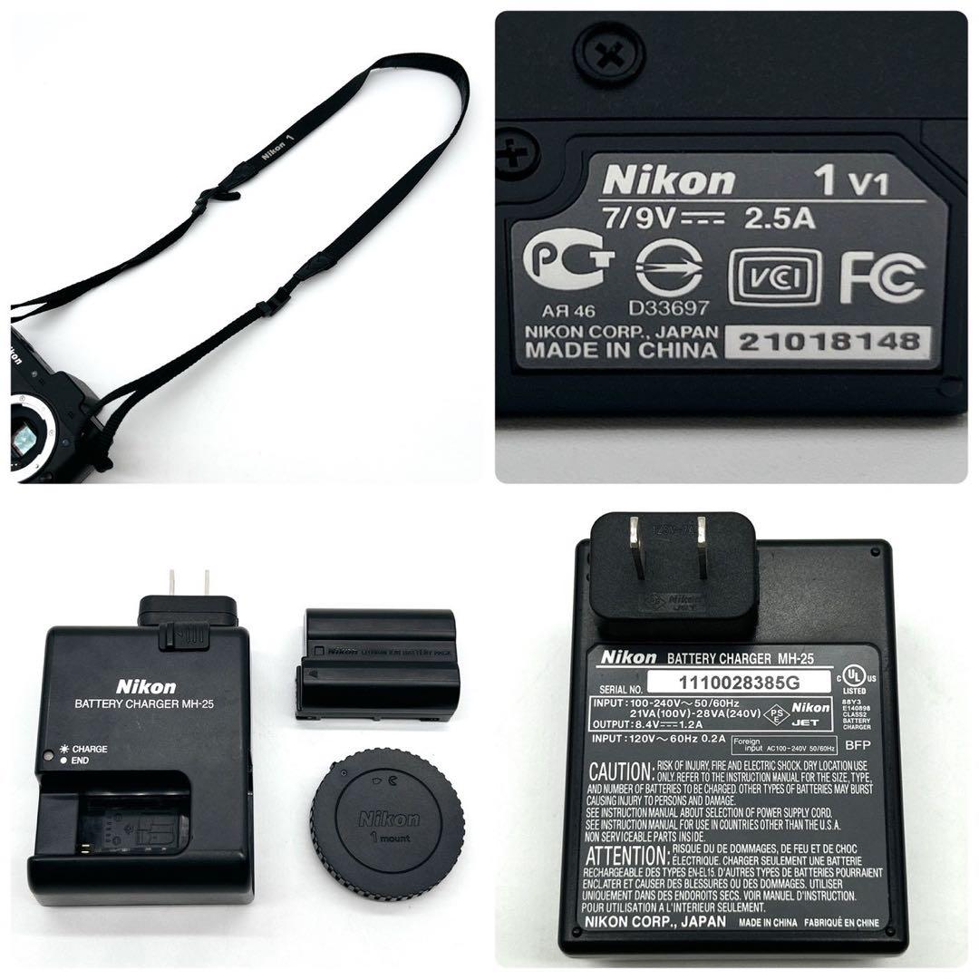 Nikon 1 V1 ボディ ブラック カメラ本体 ニコン 充電器