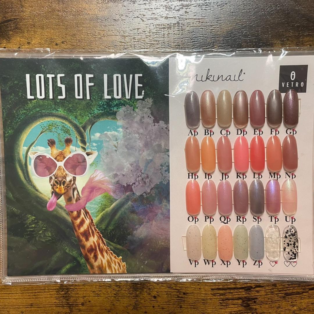 ☆最終セール☆VETRO ミキジェル LOTS OF LOVE カラーチャート