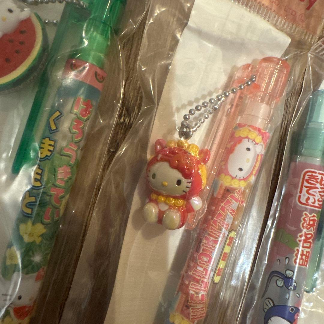 新品袋入り【レア】ご当地　ボールペン6本セット　ハローキティ