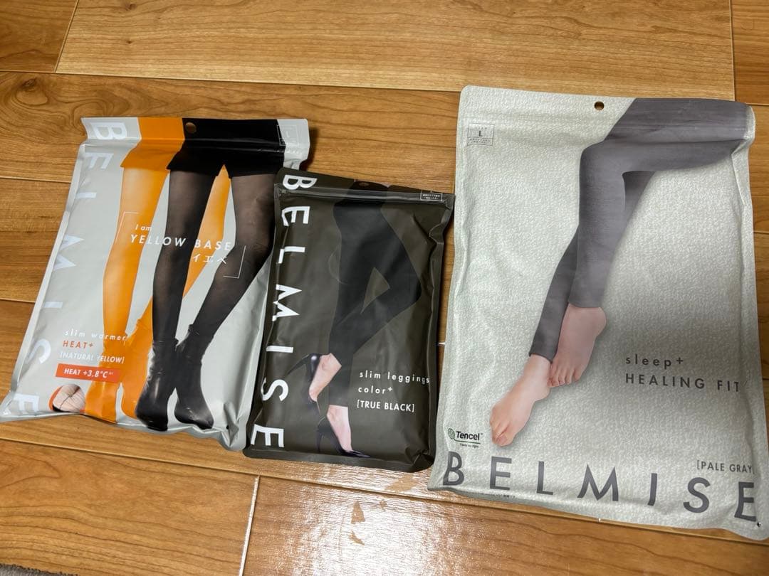 【新品未使用】BELMISE 3点セット タイツ ベルミス Lサイズ プレゼント