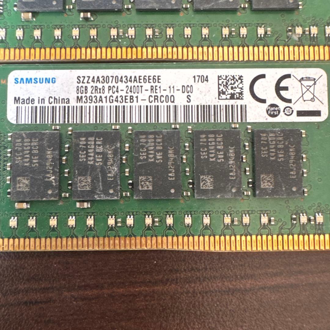 Samsung DDR4 2400MHz 8GB (2x8GB) メモリ