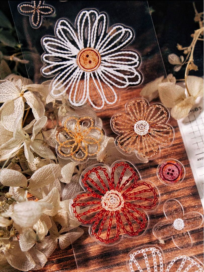 【9750】海外　5m巻　PETカッティングマスキングテープ　お花　系