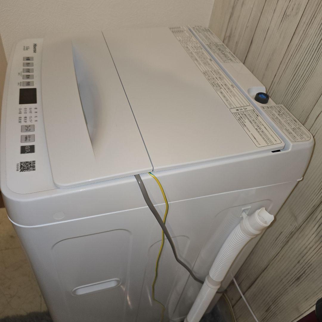 【新品未使用】Hisense 2024年製洗濯機 HW-55E4W