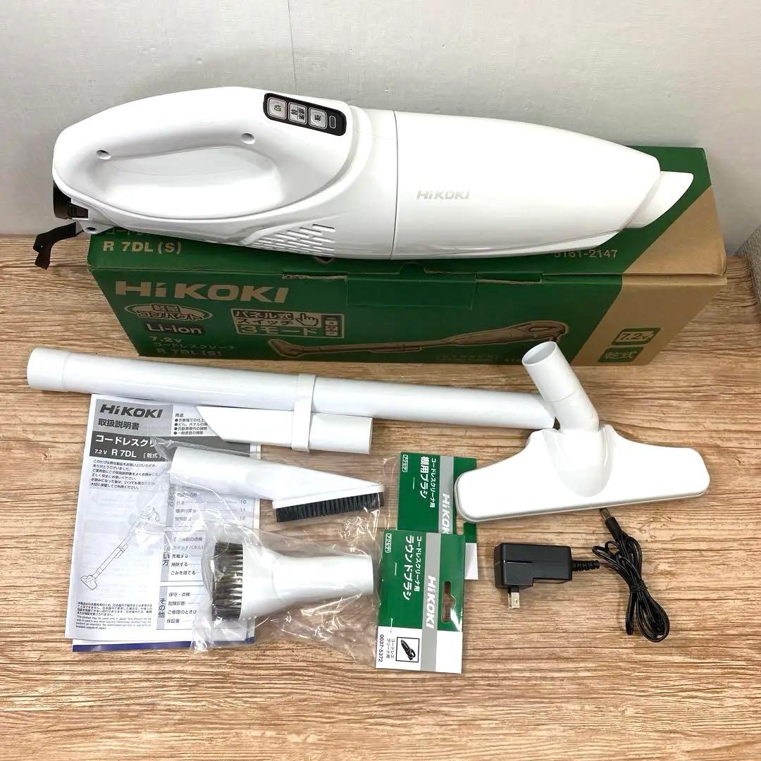 【美品】HiKOKI コードレスクリーナー R7DL(S)オプション付き