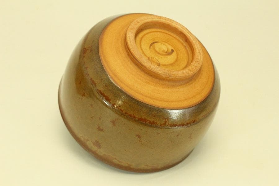 茶道具 金結晶 茶碗 泉窯 加藤有比古(藤山)作 共箱 共布未使用(メ1766)