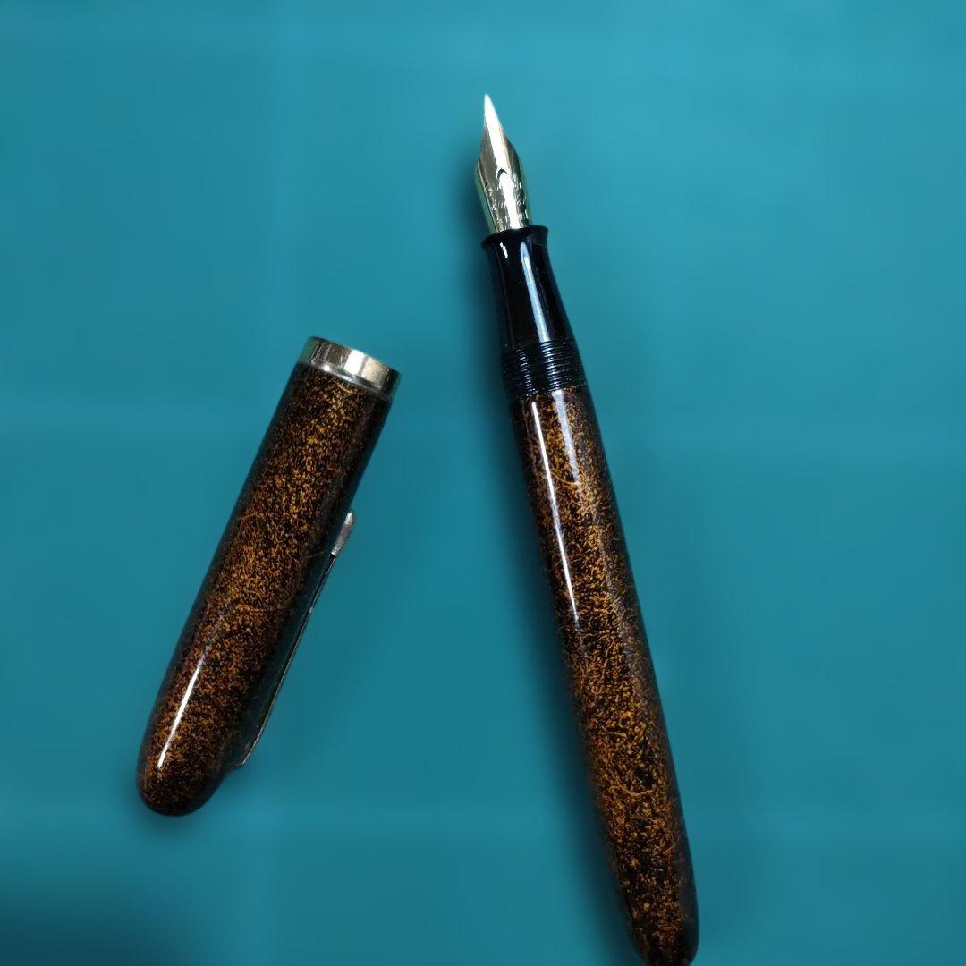 梨地　万年筆　ヴィンテージ　Japanese vintage pen