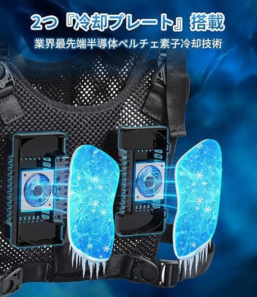 ペルチェベスト 冷却ブレート付き　バッテリーセット 定価14,900円　新品