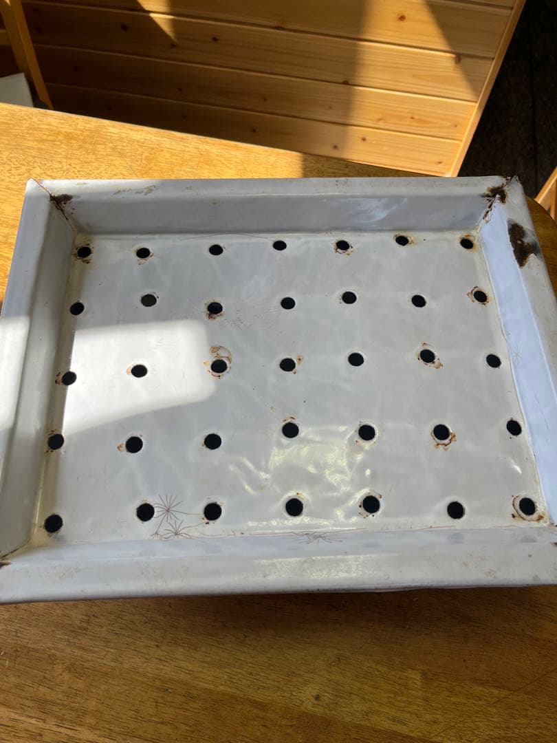 フランスアンティーク　キッチン用品　水切り