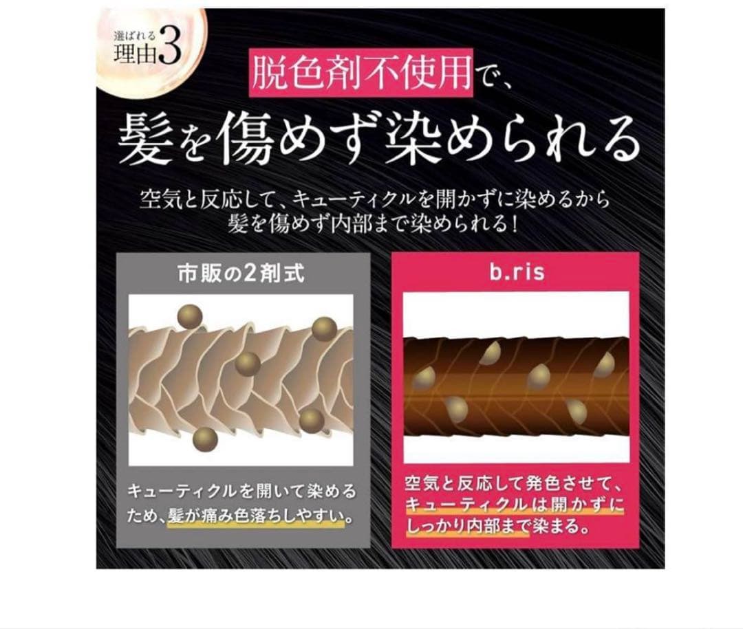 新品未開封b ris エアリーカラーリングフォーム ダークブラウン ３本セット