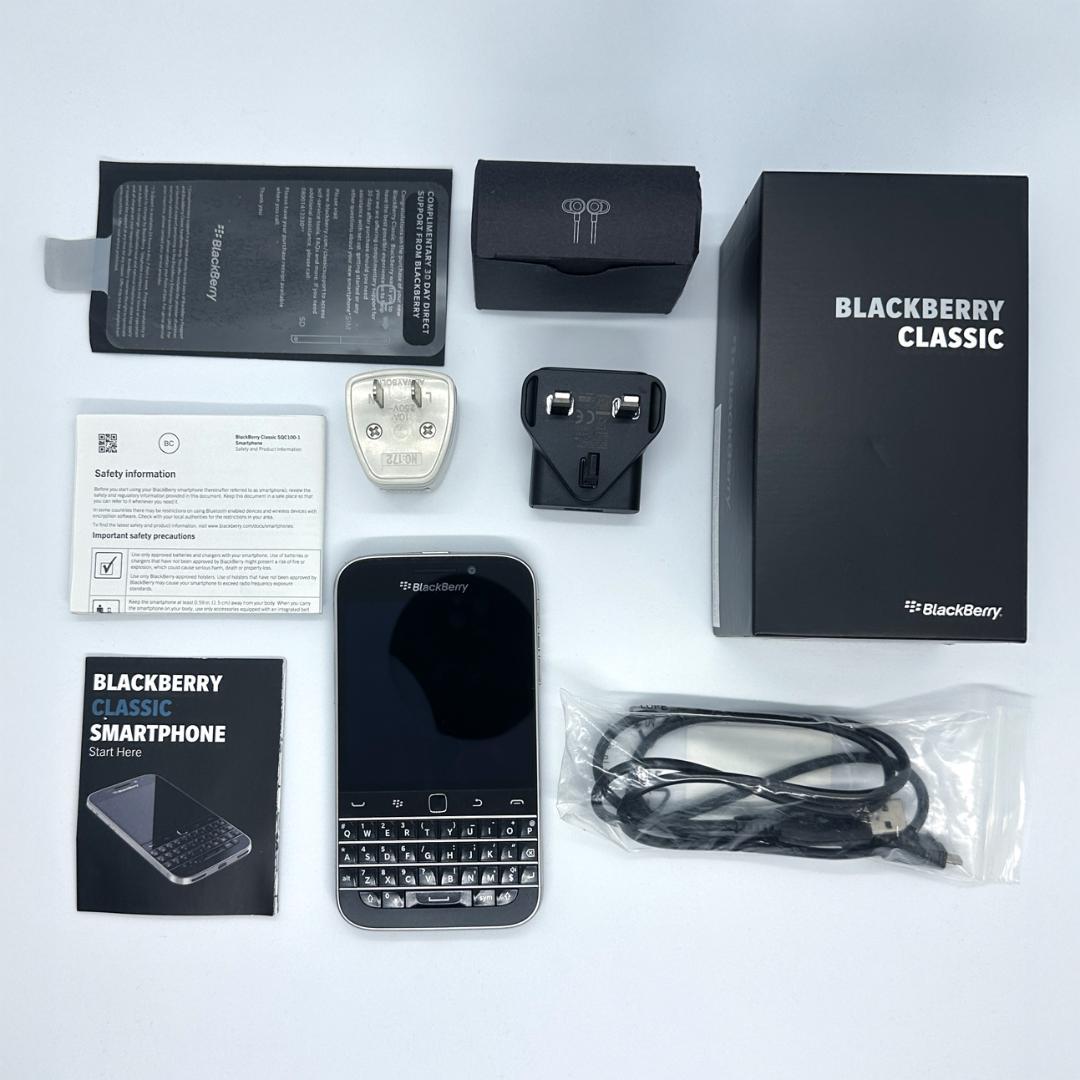 BlackBerry Classic 美品 バッテリー新品 箱・付属品付