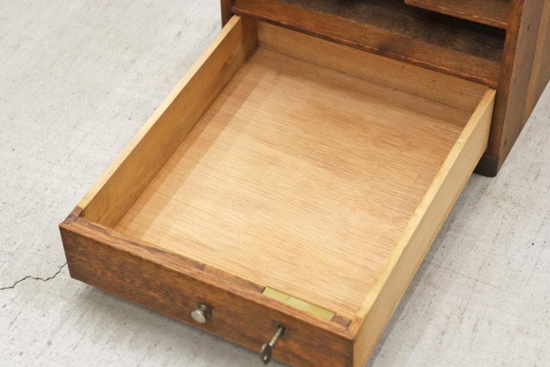 在庫2台 楢無垢材 レトロ 書類ケース レターラック カルテケース 収納棚