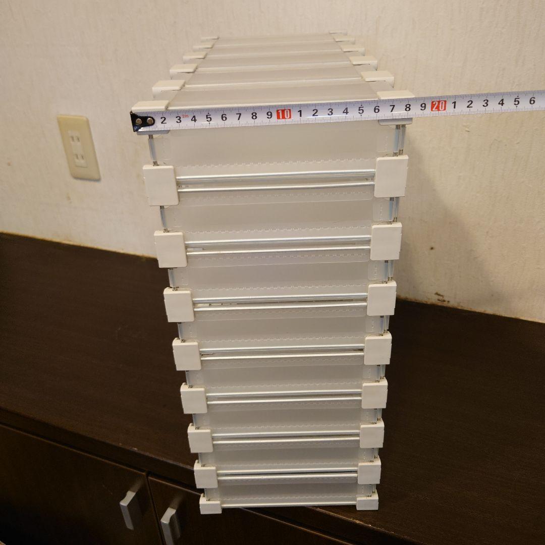 透明プラスチックカラー剤収納ラック 中型