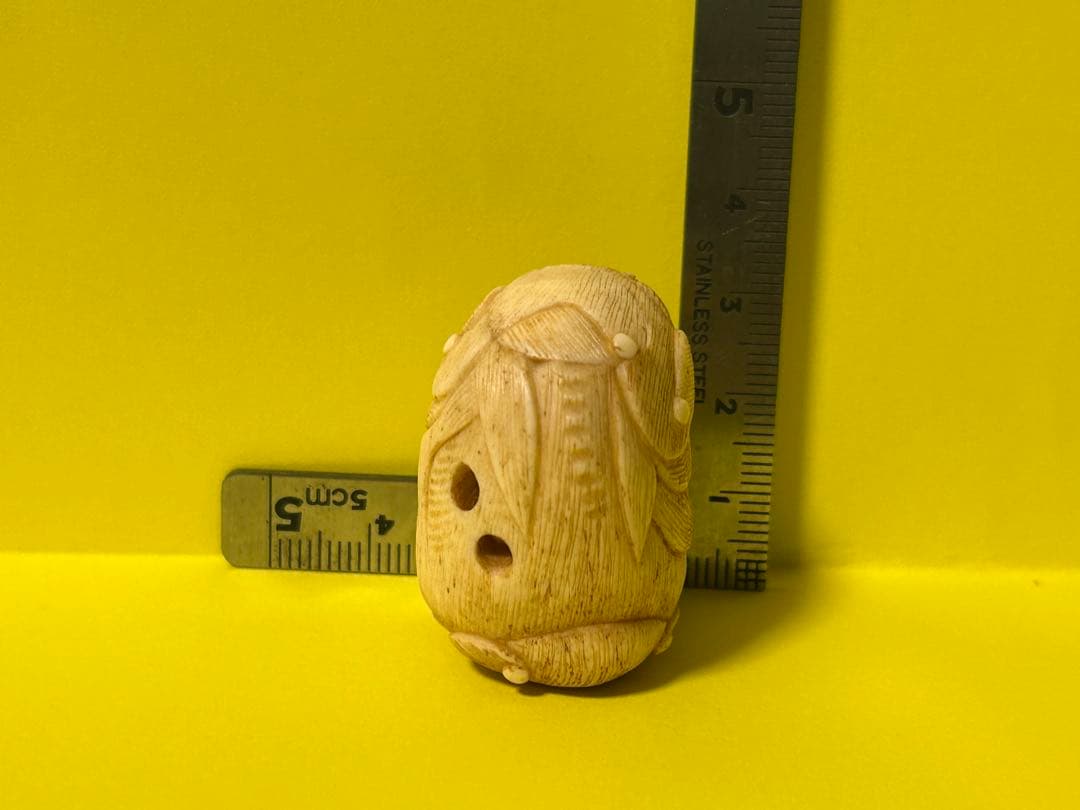 根付　アンティーク　獅子彫刻 約5cm
