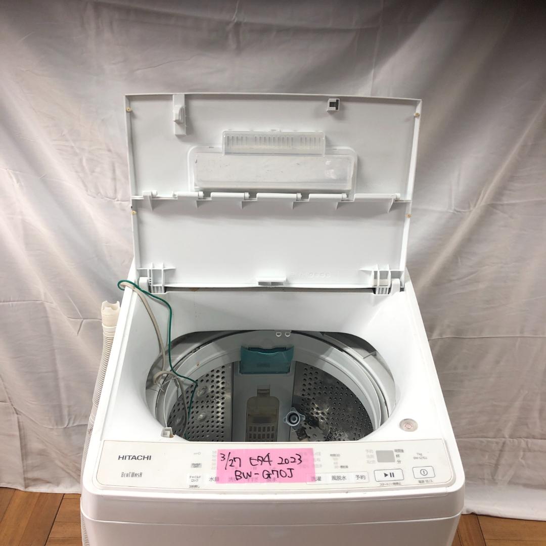 HITACHI　全自動洗濯機　2023年製　BW-G70J　大型家電　K