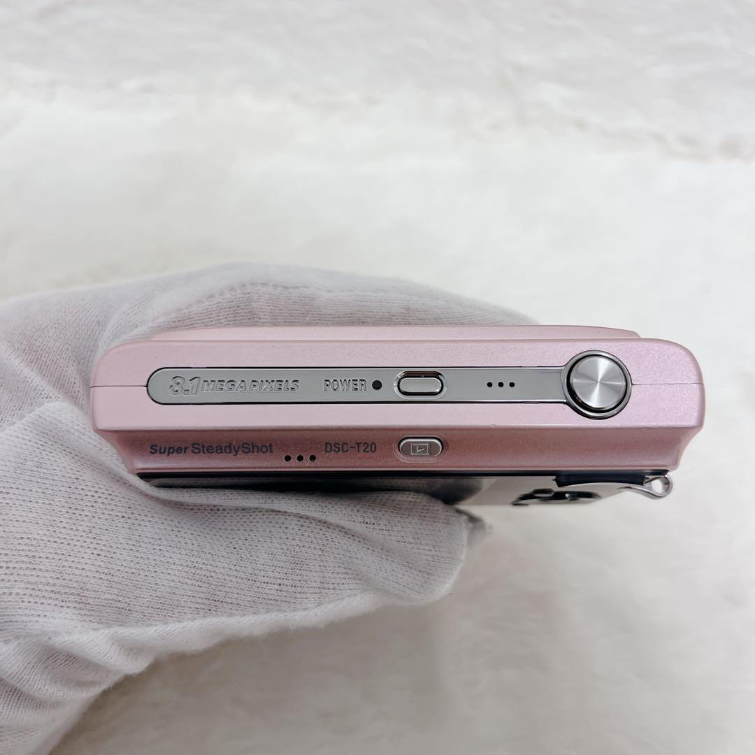 【美品】SONY Cyber-shot DSC-T20 ピンク コンデジ