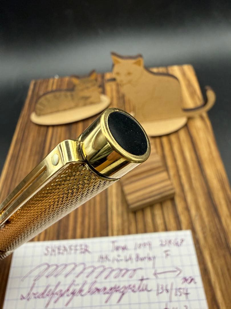 SHEAFFER 万年筆 タルガ 1009 23K張 バーレイ