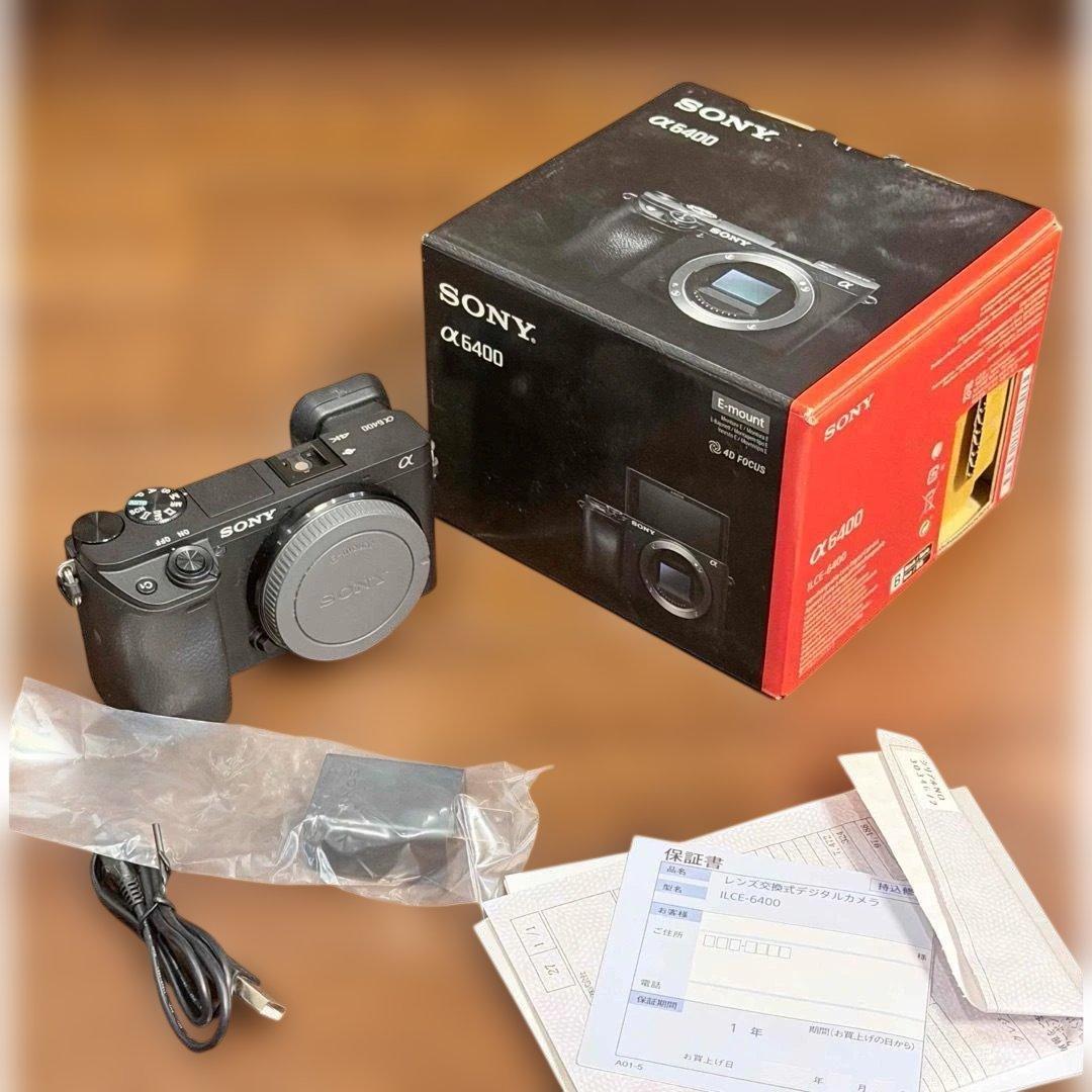 SONY α6400 ボディ ILCE-6400 シャッター528回