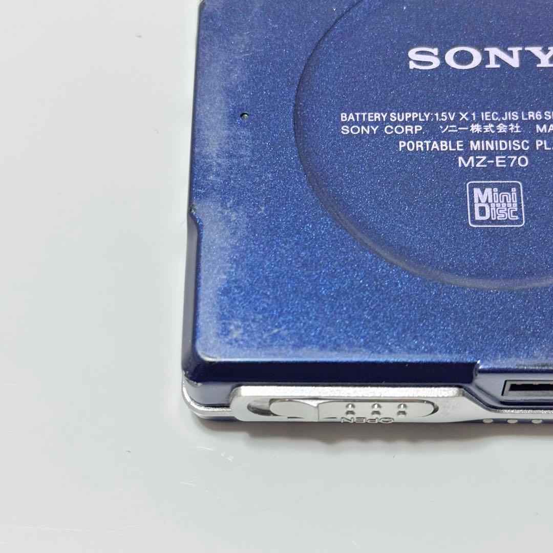 動作品 SONY MD WALKMAN MZ-E70 ポータブルMDプレーヤー