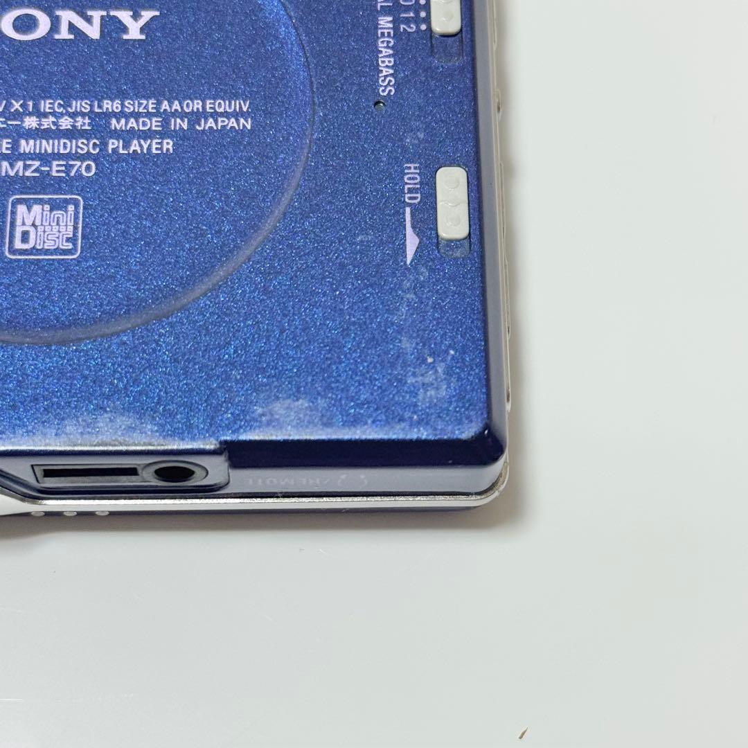 動作品 SONY MD WALKMAN MZ-E70 ポータブルMDプレーヤー