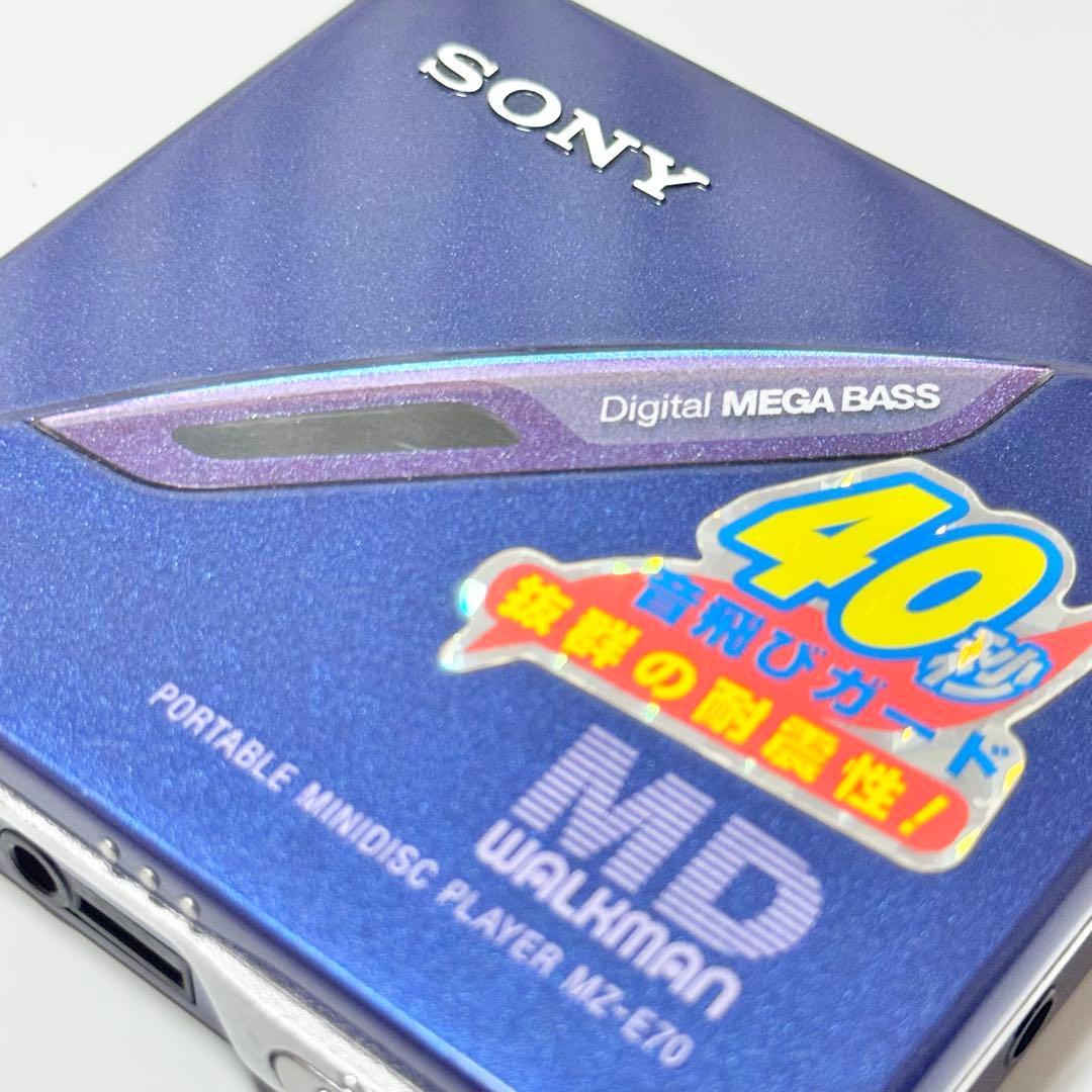 動作品 SONY MD WALKMAN MZ-E70 ポータブルMDプレーヤー