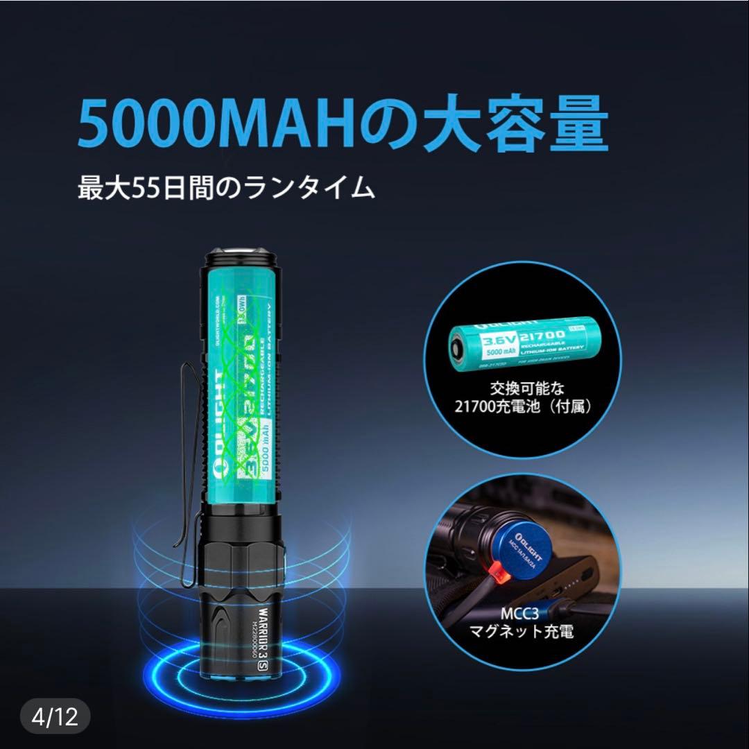 WARRIOR 3S センサー付きタクティカルライト
