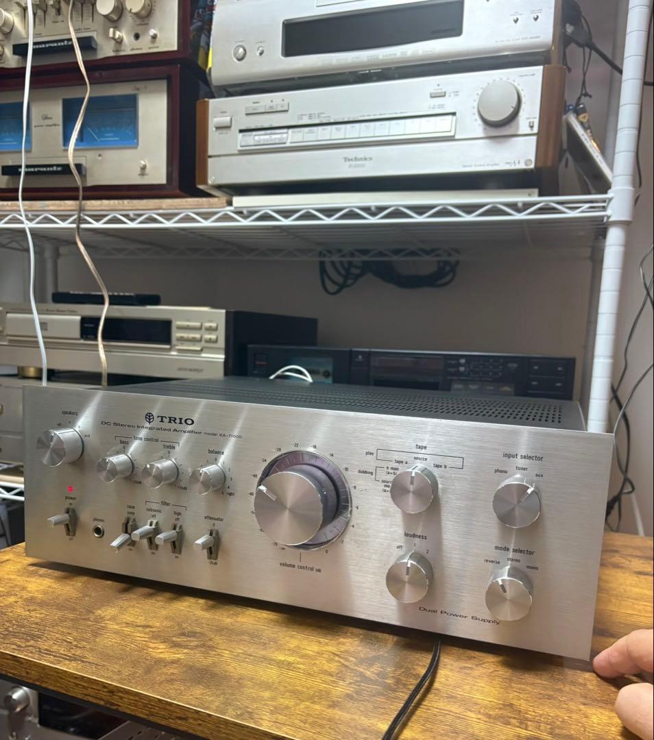 けっこう美品、TRIO KA-7100D トリオプリメインアンプ 70年代