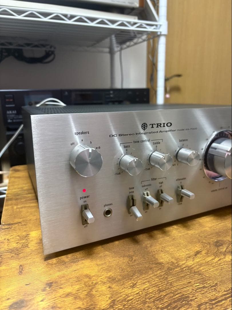 けっこう美品、TRIO KA-7100D トリオプリメインアンプ 70年代