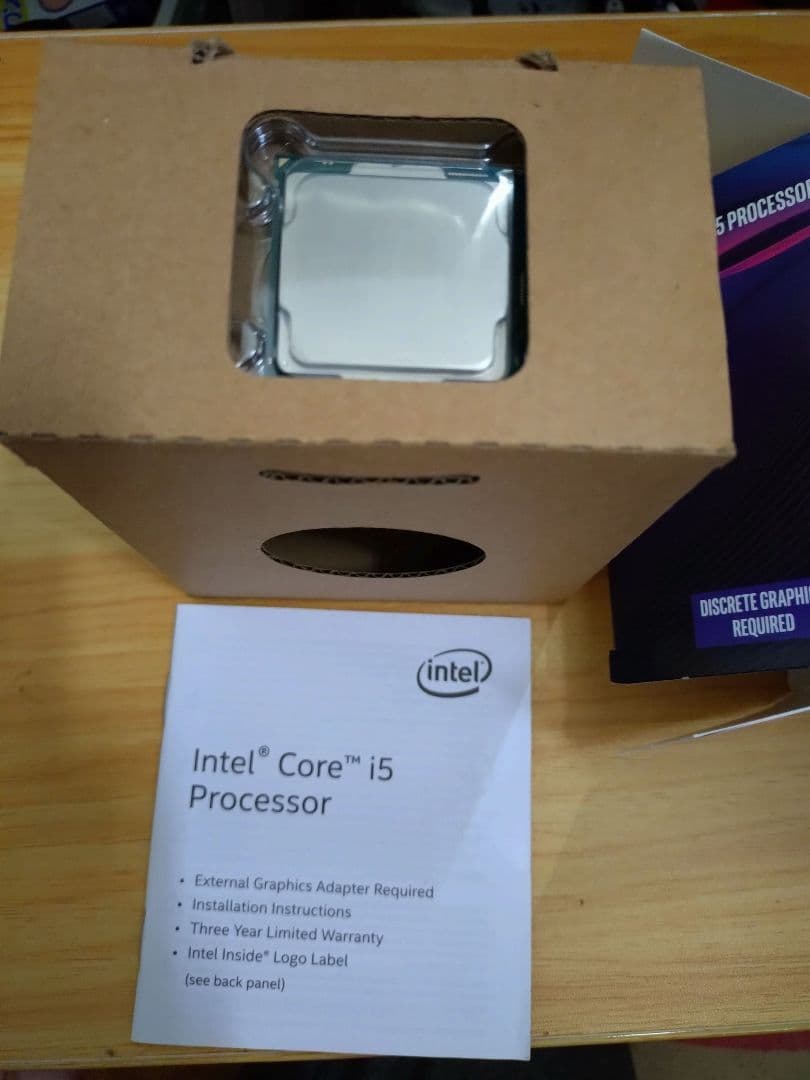 Intel Core i5-9400F CPU 動作確認済み