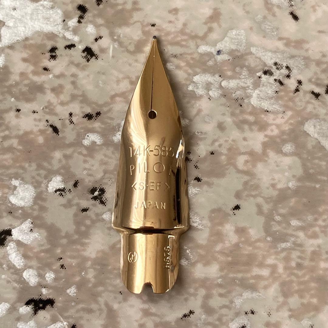 #285 オーバーホール済み 万年筆 パイロット PILOT エラボー 14k