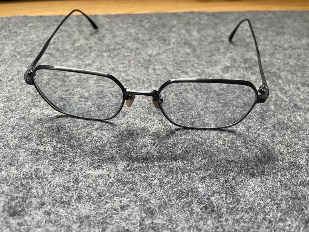 【美品】増永眼鏡　DESKEY　50□18-145　チタン　ブラック