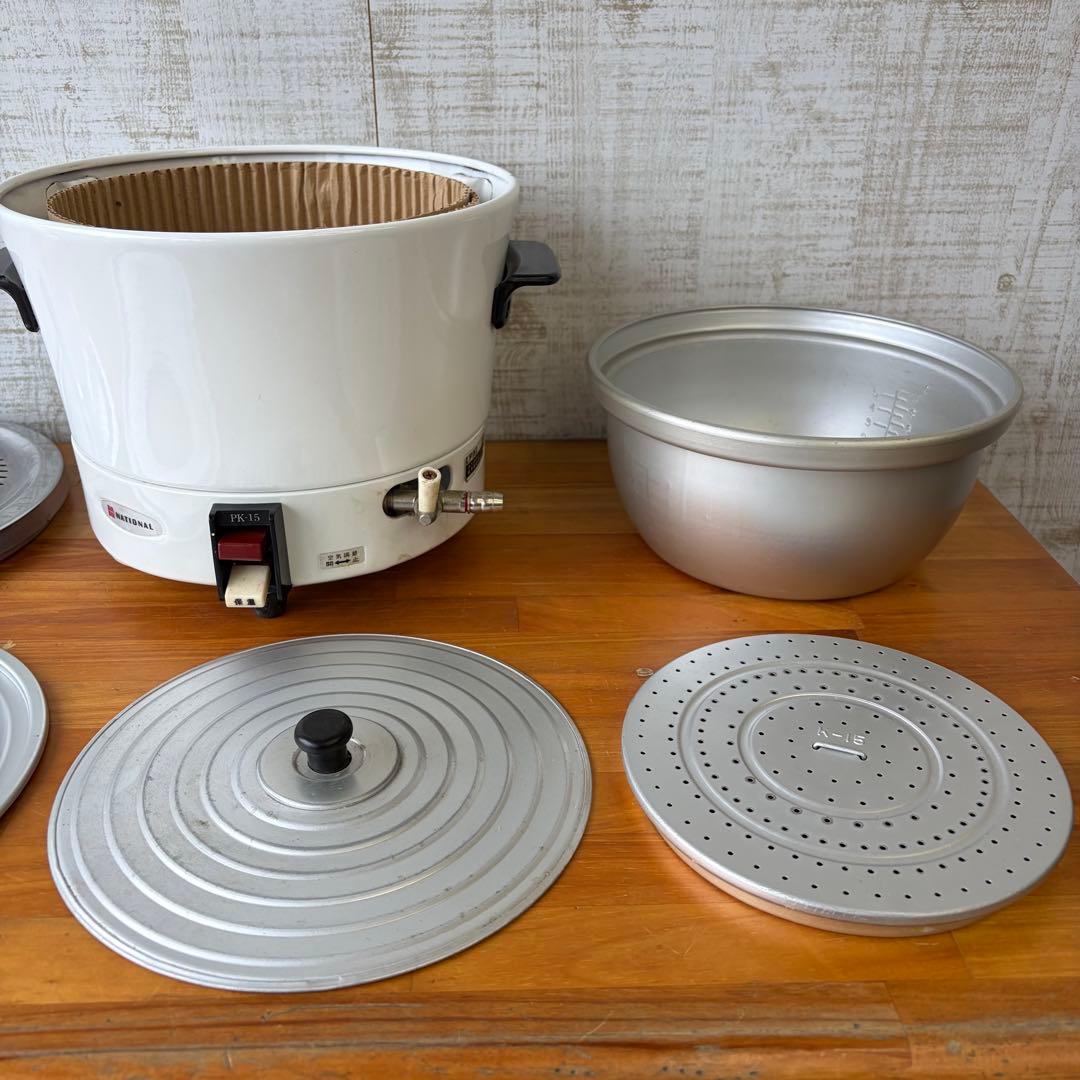 【昭和レトロ】ナショナル ガス炊飯器 PK-15 LPガス用 古道具 当時物