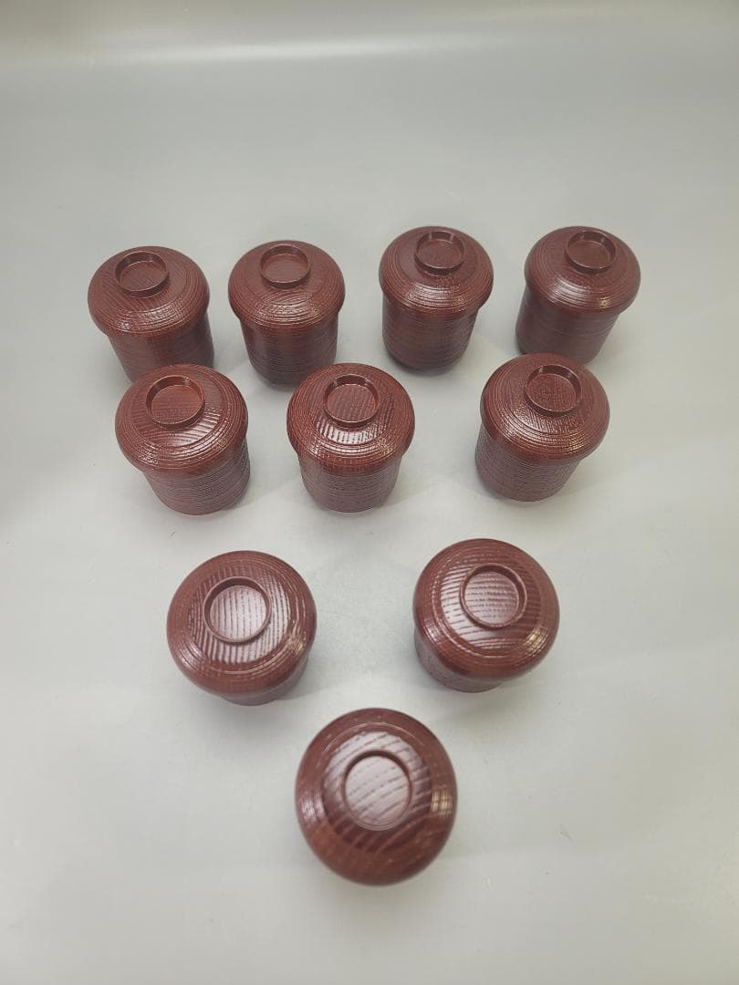 懐石 ツボツボ蒔絵 小吸物椀 10客 共箱 未使用 美品 DT656