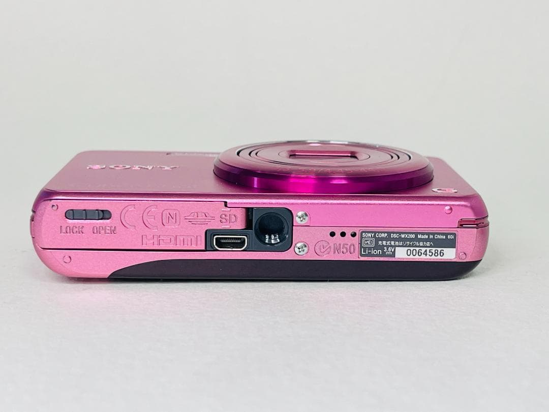 【美品】 SONY Cyber-shot DSC-WX200 ピンク コンデジ