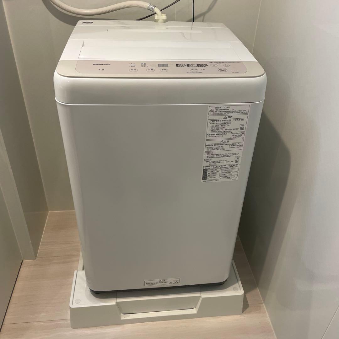 【美品】Panasonic 縦型洗濯機 6.0kg NA-F6B3 保証付