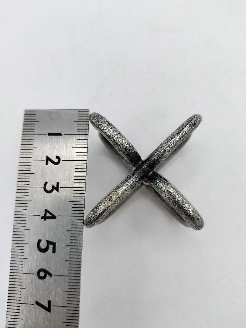 d087【新品・未使用】 唐銅 蓋置 錠いかり 金谷宗林 高岡 木箱 茶道具
