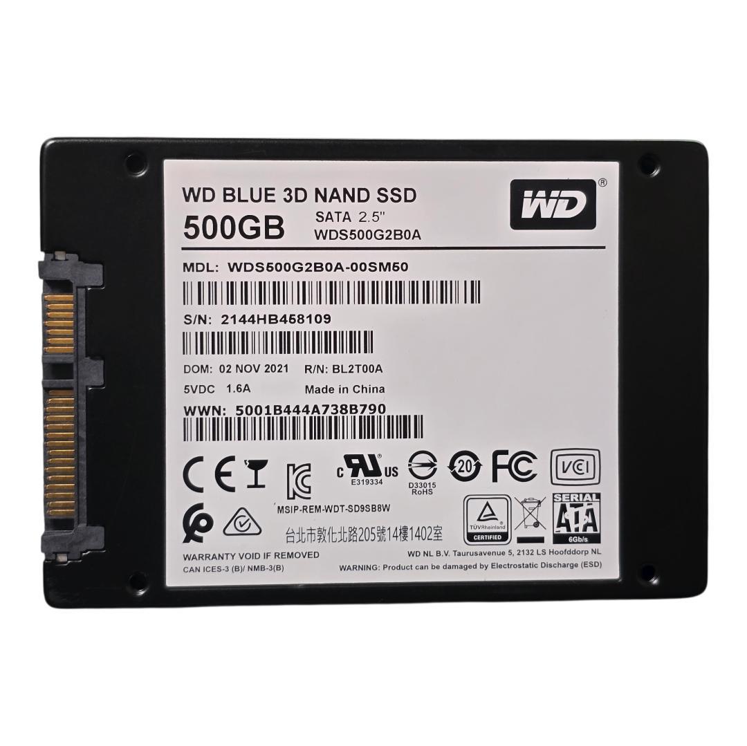 WD Blue 500GB 3D NAND SATA SSD 2.5インチ