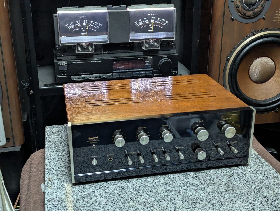 SANSUI　AU-555A プリメインアンプ　オーバーホール済み！
