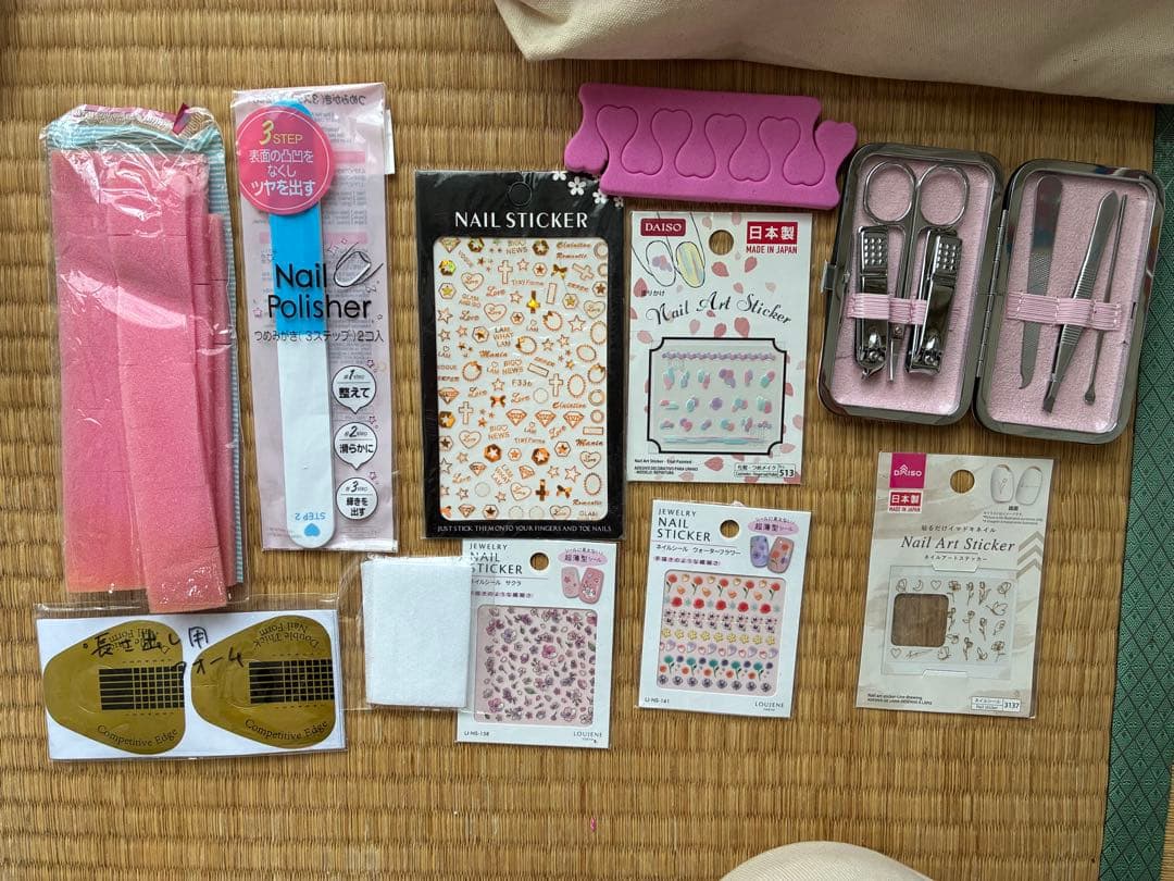 ネイルアート用品セット LEDネイルライト付き