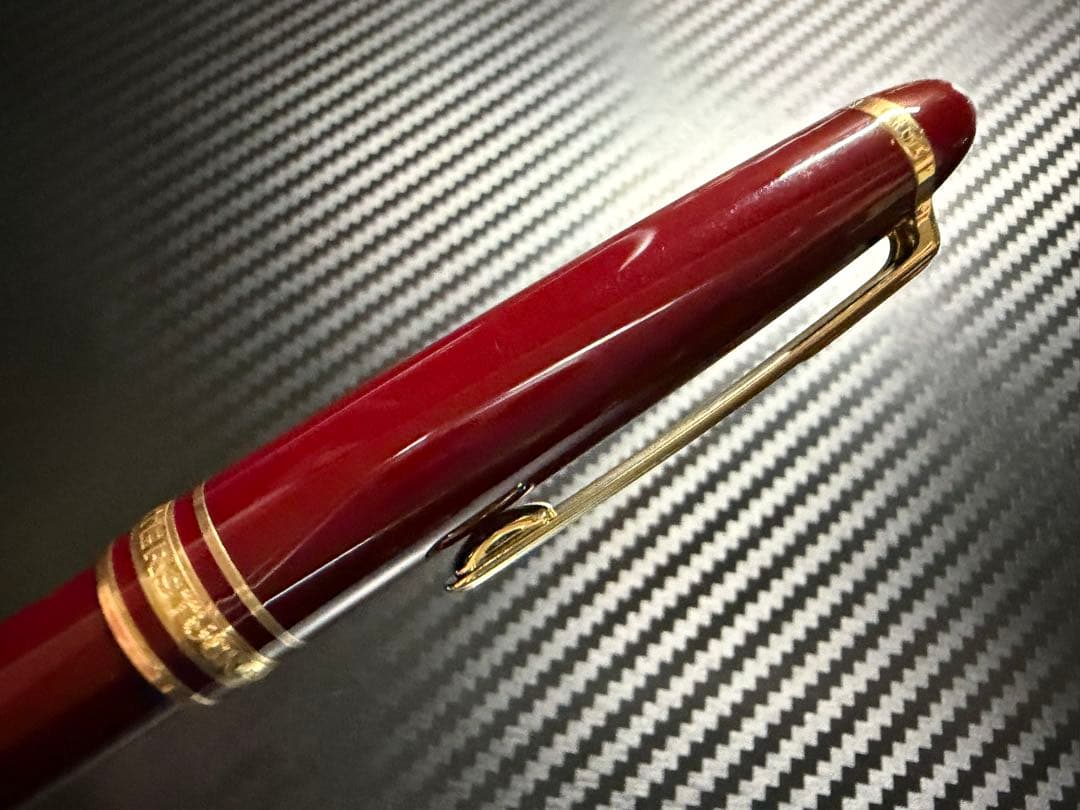 極美品 モンブラン マイスターシュテュック 144 ボルドー 中白 F 万年筆