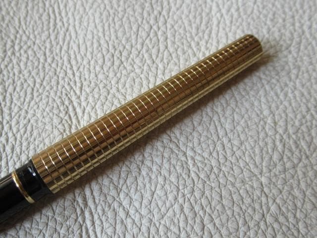 1970年代◆シェーファー タルガ 金張り 格子柄 インレイニブ14K ペン先F