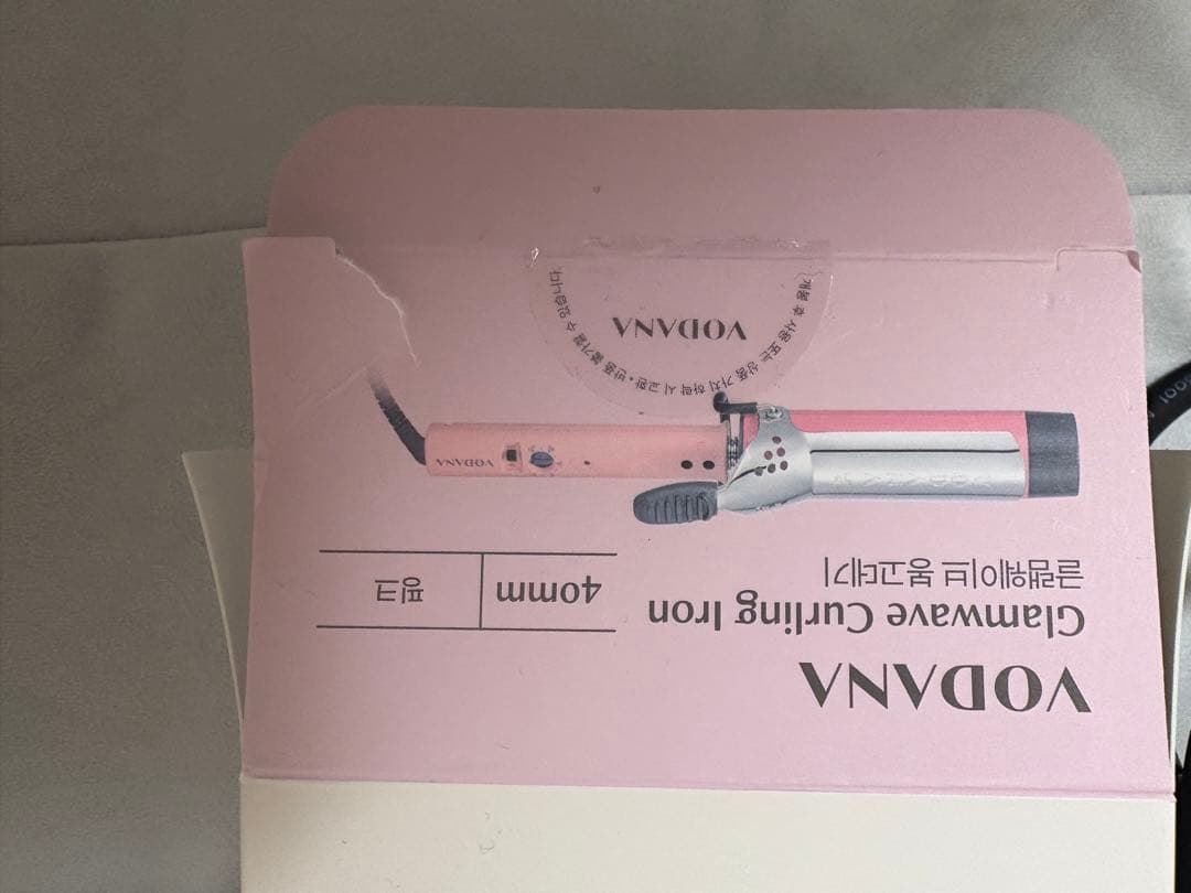 VODANA 40mm カールアイロン ピンク