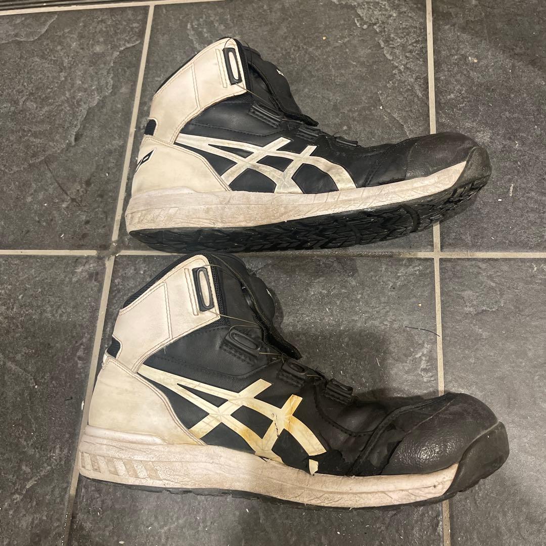 ASICS 安全靴 BOA 27.5cm 白黒