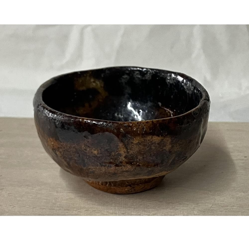 p068 大樋焼 酒盃 木箱入り 酒杯 盃 酒器